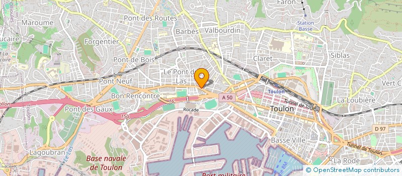 localisation de l'entreprise AZUR BTP  TOULON