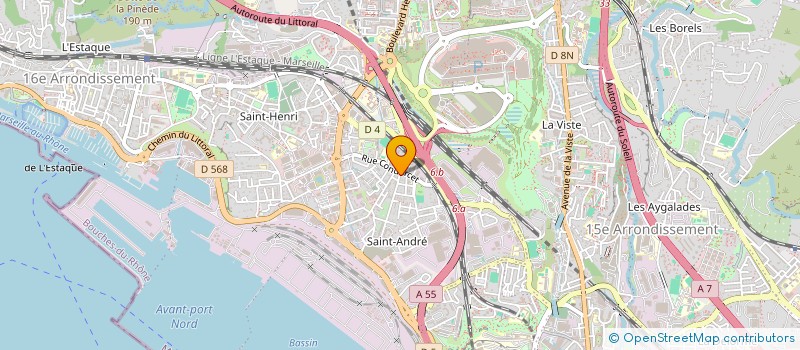 localisation de l'entreprise AZUR BTP INDUSTRIE à MARSEILLE