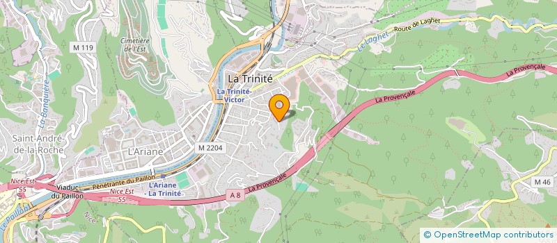 localisation de l'entreprise AZUR BTP SERVICES à LA TRINITE