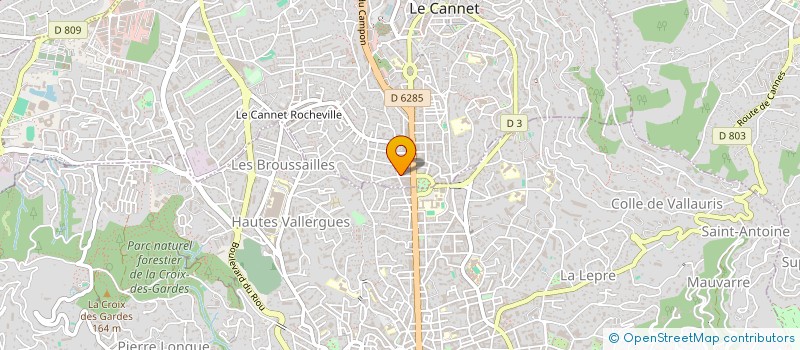 localisation de l'entreprise AZUR BUILDING STUDIO à LE CANNET