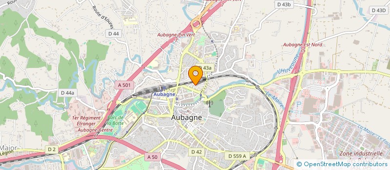localisation de l'entreprise AZUR BURGER à AUBAGNE