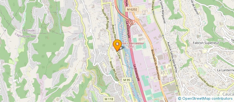 localisation de l'entreprise AZUR CAOUTCHOUC  SAINT-LAURENT-DU-VAR