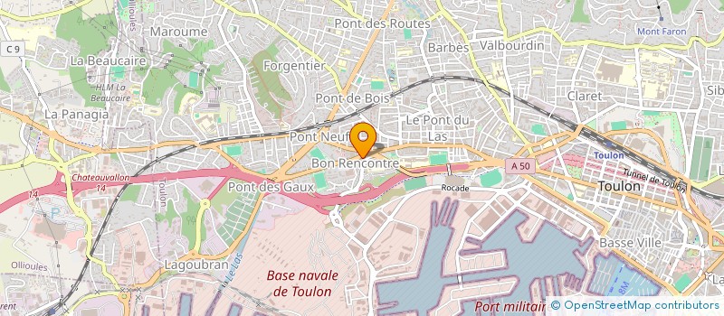 localisation de l'entreprise AZUR CAR SERVICES  TOULON