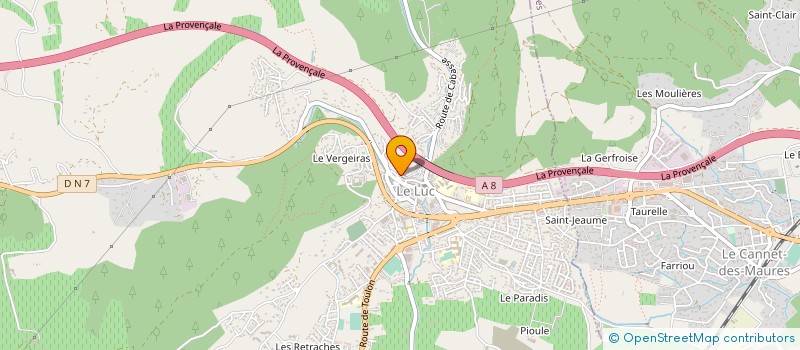 localisation de l'entreprise AZUR CARILLON  LE THOR