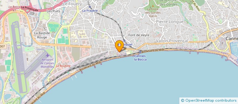 localisation de l'entreprise AZUR CARLA à CANNES