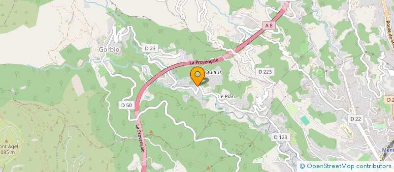 localisation de l'entreprise AZUR CARRELAGE  GORBIO