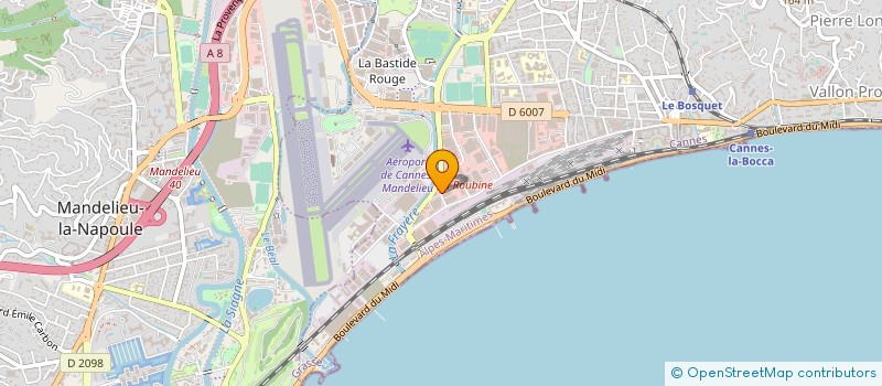 localisation de l'entreprise AZUR CARRELAGE DEVELOPPEMENT à CANNES