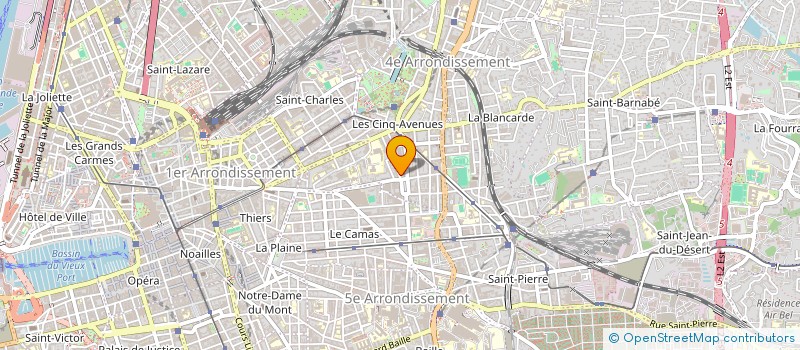 localisation de l'entreprise AZUR CARRELAGE SANITAIRE CUISINE à MARSEILLE