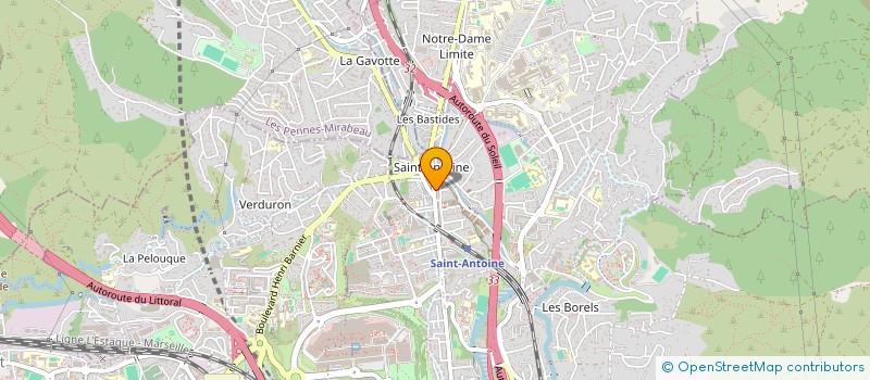 localisation de l'entreprise AZUR CHARPENTE à MARSEILLE