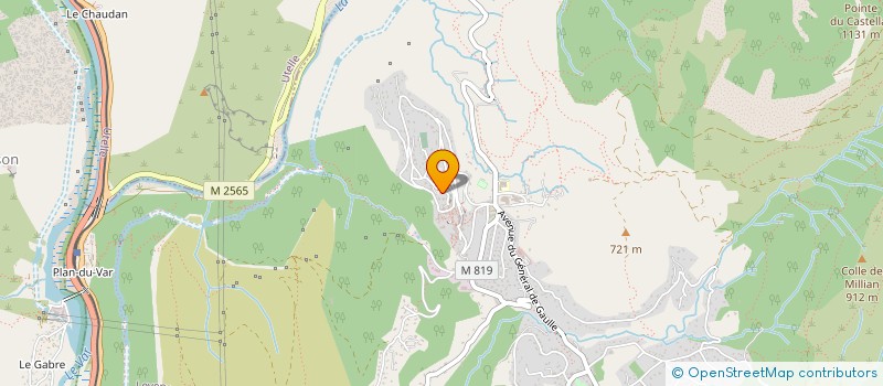 localisation de l'entreprise AZUR CHEMINEES  COLOMARS