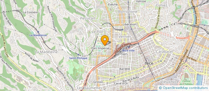 localisation de l'entreprise AZUR CINEMA ET VIDEO  NICE