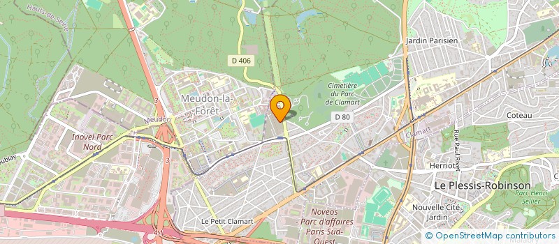 localisation de l'entreprise AZUR'COIFF à CLAMART
