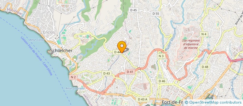 localisation de l'entreprise AZUR.COM  FORT-DE-FRANCE