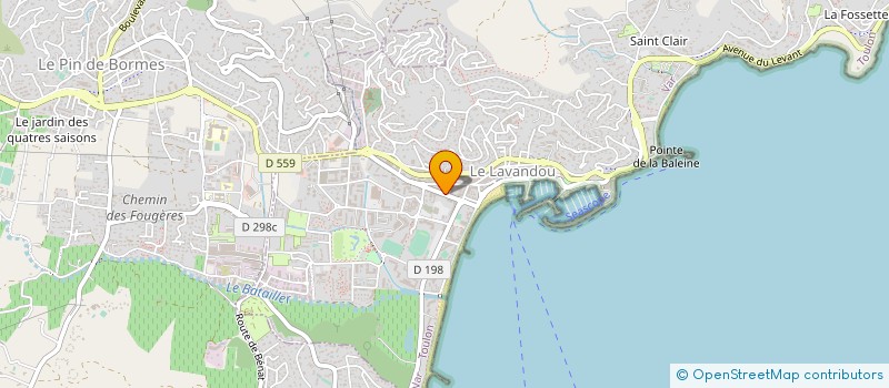 localisation de l'entreprise AZUR COMMUNICATION à LE LAVANDOU
