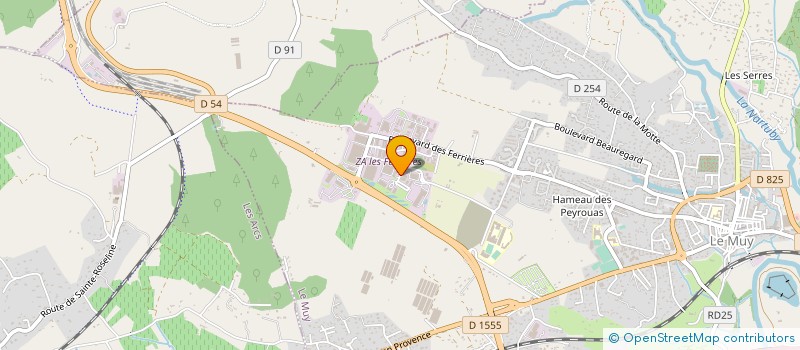 localisation de l'entreprise AZUR CONCEPT BLANCHISSERIE à LE MUY