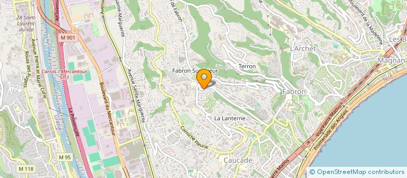 localisation de l'entreprise AZUR CONCEPT FUNERAIRE à NICE