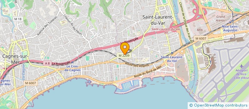 localisation de l'entreprise AZUR CONCORDE à SAINT-LAURENT-DU-VAR