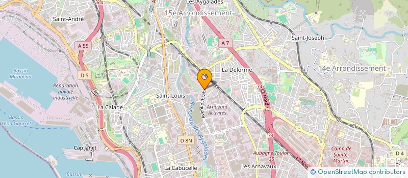 localisation de l'entreprise AZUR CONFORT à MARSEILLE