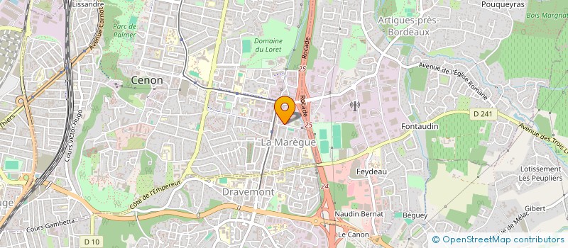 localisation de l'entreprise AZUR CONSEIL à CENON