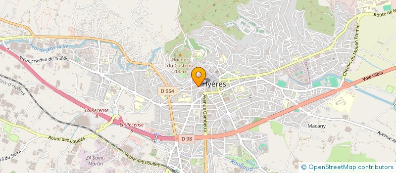 localisation de l'entreprise AZUR CONSTRUCTION  HYERES