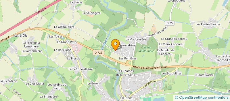 localisation de l'entreprise AZUR CONSTRUCTION  OUDON