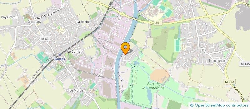 localisation de l'entreprise AZUR CONSTRUCTION  HAUBOURDIN