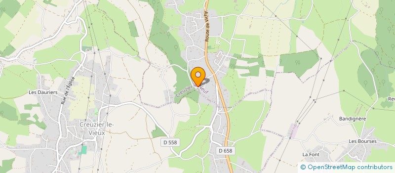 localisation de l'entreprise AZUR CONSTRUCTION  CREUZIER-LE-NEUF