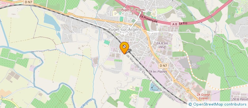 localisation de l'entreprise AZUR CONSTRUCTION FREJUSSIENNE à FREJUS