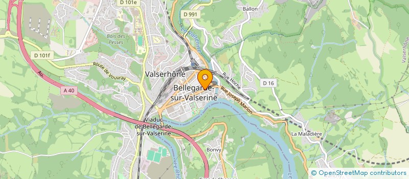 localisation de l'entreprise AZUR CONSTRUCTIONS à VALSERHONE