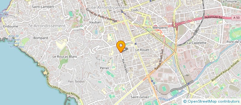 localisation de l'entreprise AZUR CONSTRUCTIONS CONSEILS MEDITERRANEE  MARSEILLE