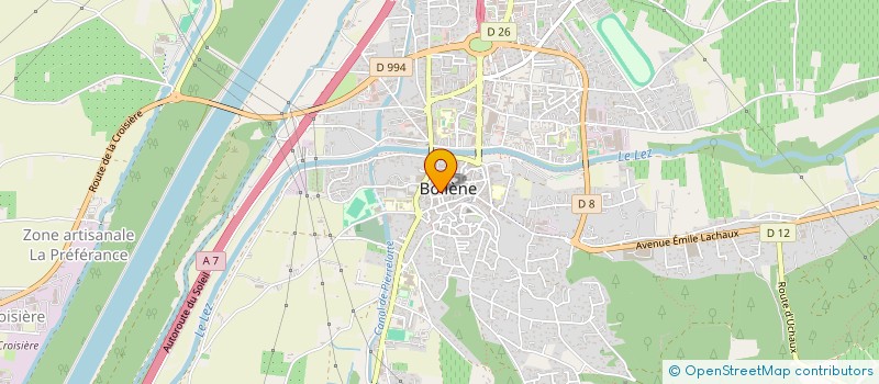 localisation de l'entreprise AZUR CONSTRUCTIONS RESIDENCES à BOLLENE