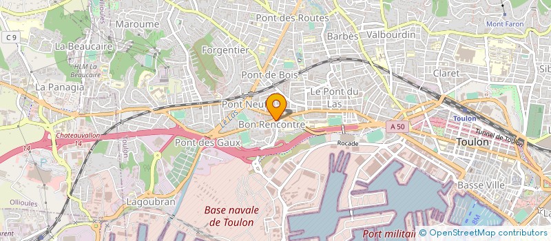 localisation de l'entreprise AZUR CONTROLE à TOULON