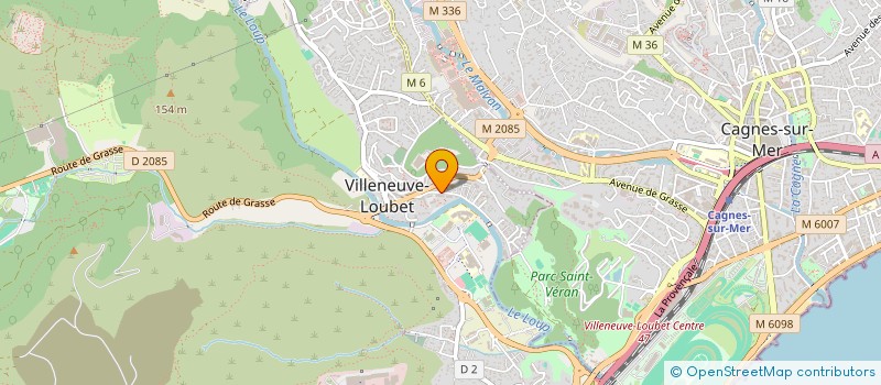 localisation de l'entreprise AZUR CONTROLE ET VERIFICATION à VILLENEUVE-LOUBET