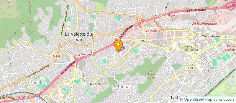 localisation de l'entreprise AZUR CONTROLE LA VALETTE  LA VALETTE DU VAR