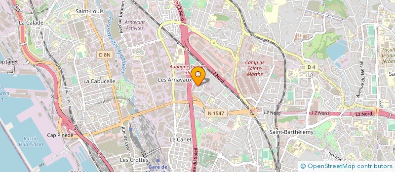 localisation de l'entreprise AZUR CONVOYAGE à MARSEILLE