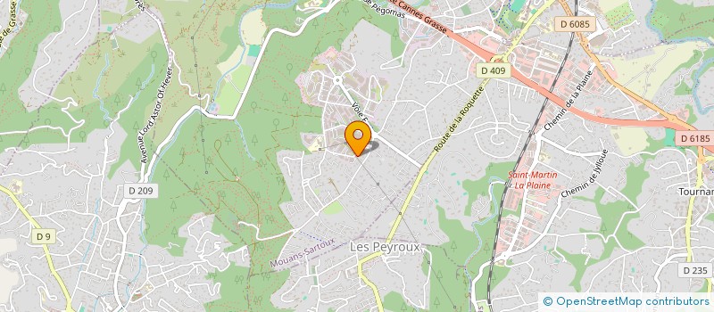 localisation de l'entreprise AZUR COSMETIC à MOUANS-SARTOUX