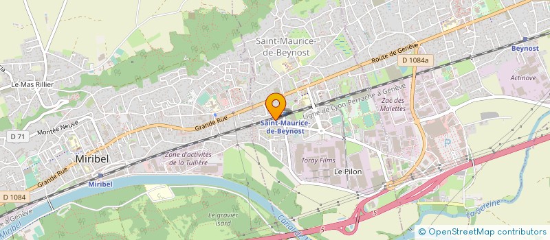 localisation de l'entreprise AZUR COTIERE à SAINT-MAURICE-DE-BEYNOST
