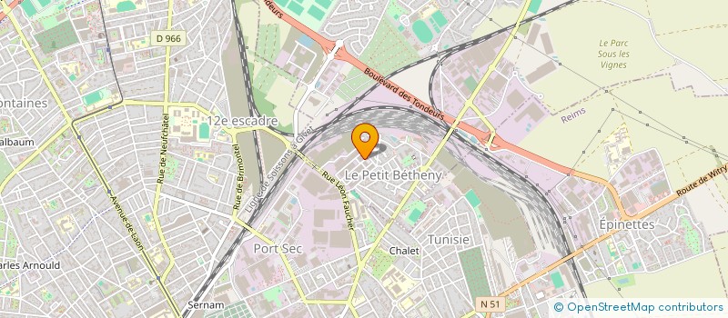 localisation de l'entreprise AZUR COUVERTURE à BETHENY