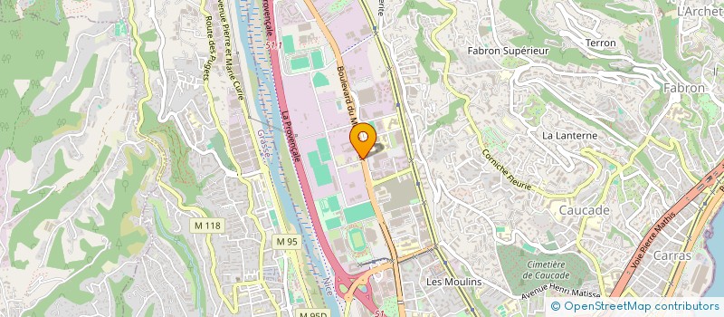 localisation de l'entreprise AZUR DECO BAT  NICE