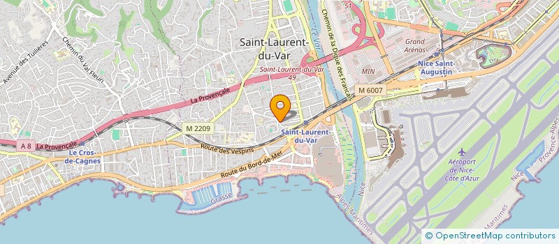 localisation de l'entreprise AZUR DELTA BAIL  SAINT-LAURENT-DU-VAR