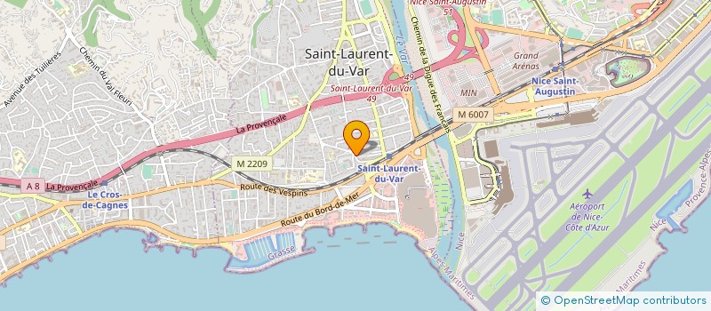 localisation de l'entreprise AZUR DELTA INVESTISSEMENT à SAINT-LAURENT-DU-VAR