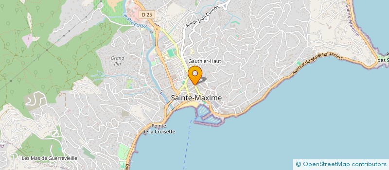 localisation de l'entreprise AZUR DEMENAGEMENT INTERNATIONAL ADI à SAINTE-MAXIME