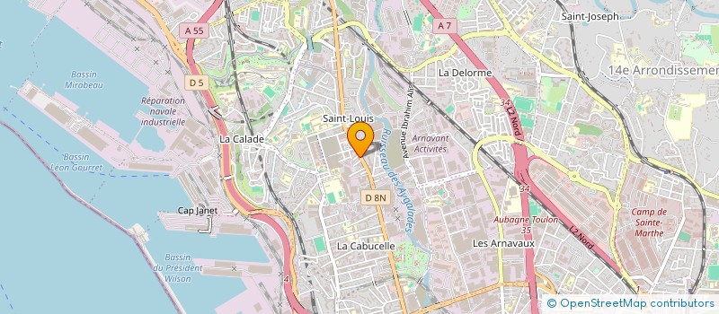 localisation de l'entreprise AZUR DEMENAGEMENT TRANSPORT à MARSEILLE