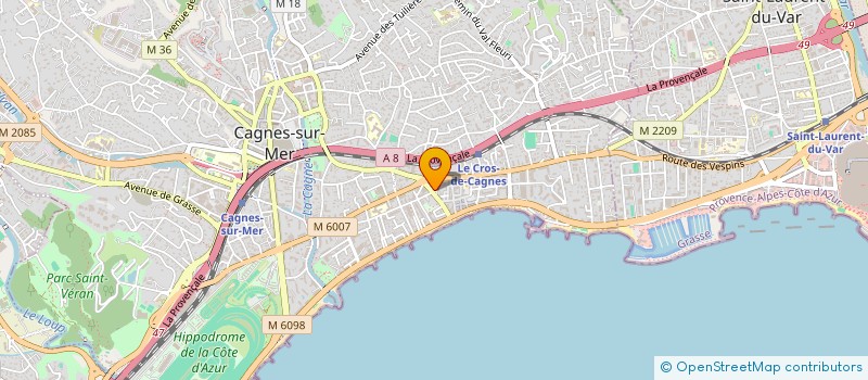 localisation de l'entreprise AZUR DENTISTE 06  CAGNES-SUR-MER