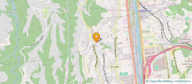 localisation de l'entreprise AZUR DEPANNAGE CHR 06/83  SAINT-LAURENT-DU-VAR