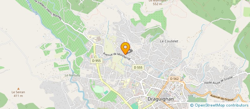 localisation de l'entreprise AZUR DEPANNAGE MULTITECHNIQUES à DRAGUIGNAN