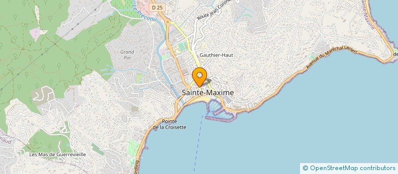 localisation de l'entreprise AZUR DEVELOPPEMENT à SAINTE-MAXIME
