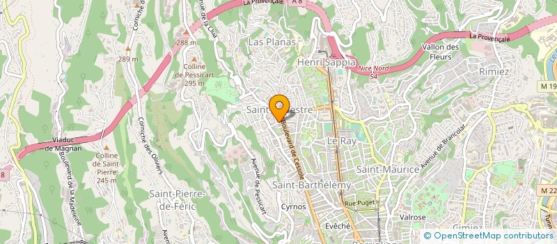 localisation de l'entreprise AZUR DEVELOPPEMENT SERVICE à NICE