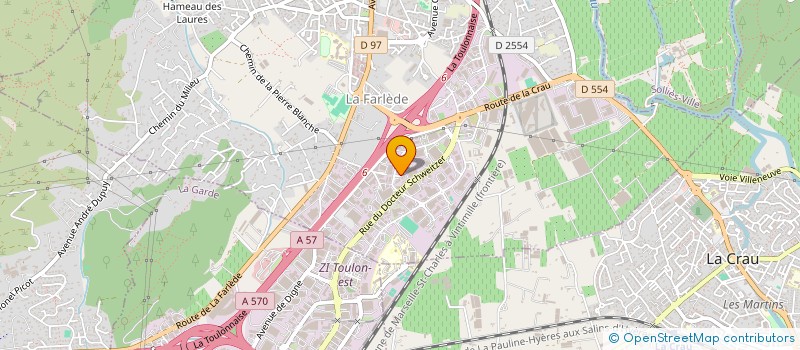 localisation de l'entreprise AZUR DISTRI SERVICE  LA FARLEDE