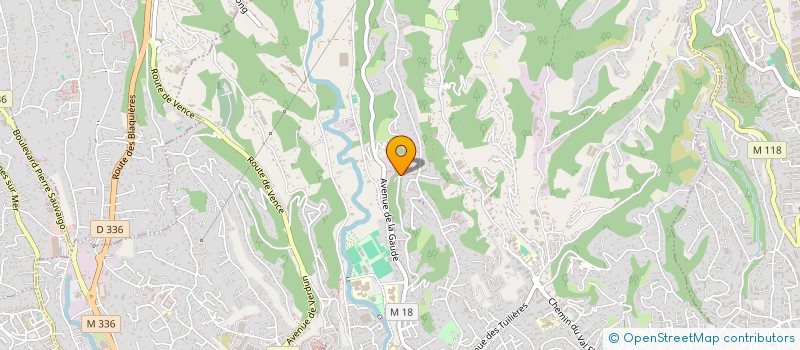 localisation de l'entreprise AZUR DISTRIBUTION à CAGNES-SUR-MER